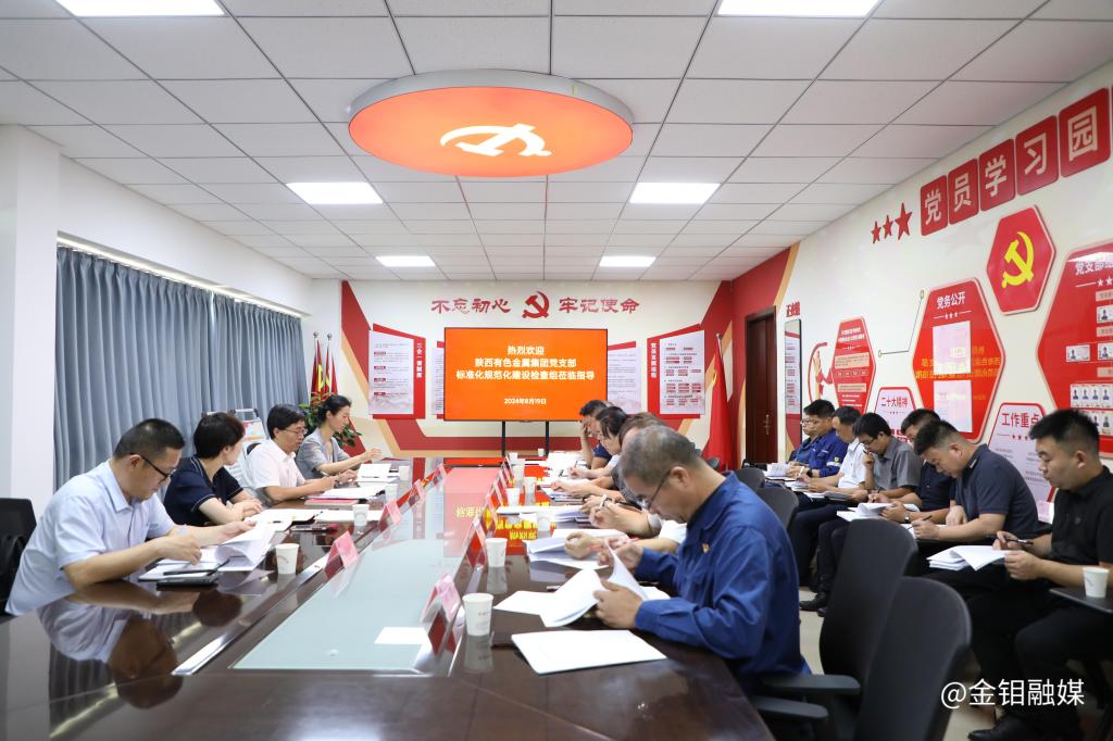 20240820-陕西有色金属集团在金属分公司召开党支部标准化规范化建设示范党支部验收检查工作培训会1.JPG 20240820-陕西有色金属集团在金属分公司召开党支部标准化规范化建设示范党支部验收检查工作培训会1.JPG